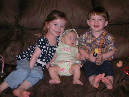 My grandchildren - Kennedi, Lee and Bailey