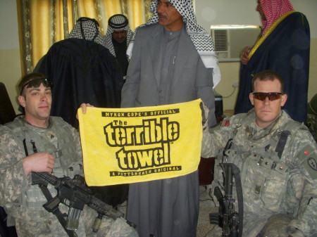 Steelers fans in Iraq