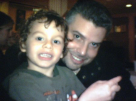 My son nicholas and me