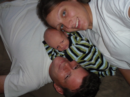 Grandson #2--Mikey w/Mommy & Daddy  Jul10