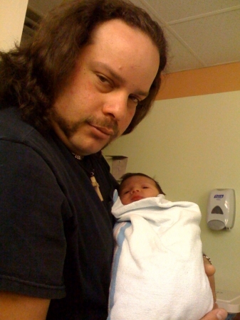 My son-in-law Chris and baby Lucian