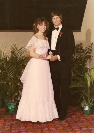 ted and laura at senior prom