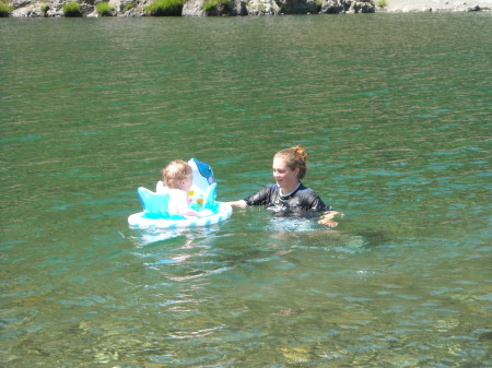 Kristin & Parker at the river Summer 2008