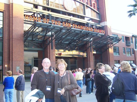 Lisa and I at ATT Park in San Francisco