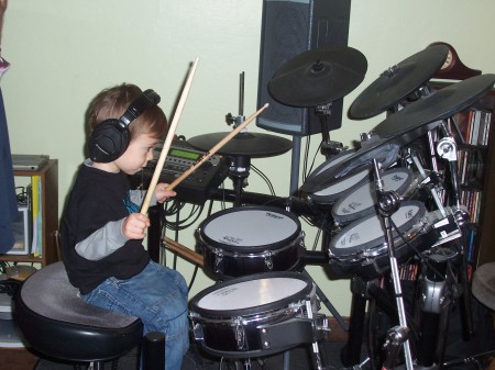 Drummer in the making