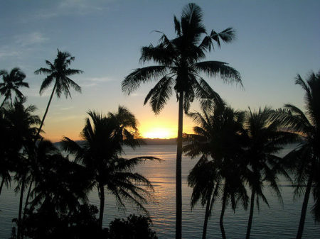 Fiji Sunset from our villa