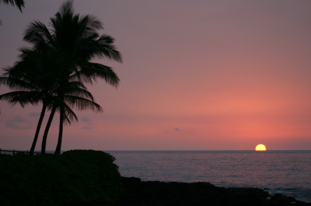 Sunset in Kona Hawaii