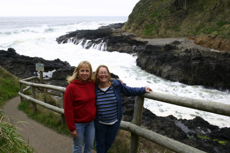 Lauri and Martie...Oregon Coast