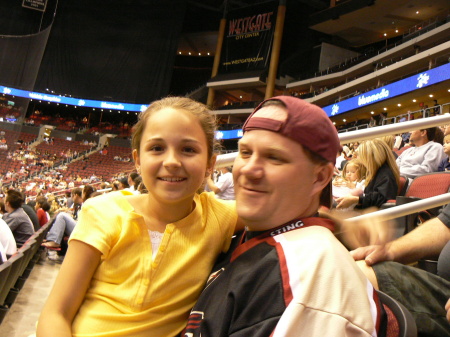 My oldest and me at a lacrosse game