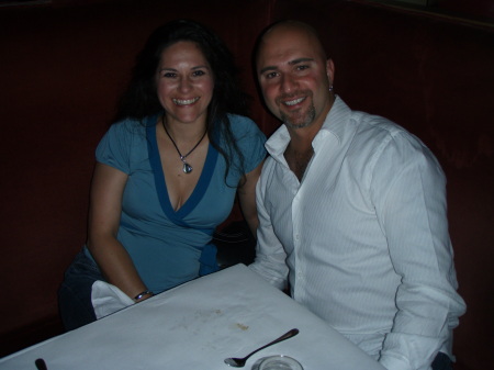 With my wife, at Blue Ribbon in the city