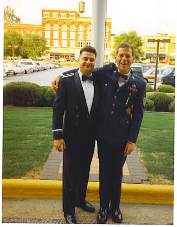 SMSgt Webb and I dressed to the Nines'