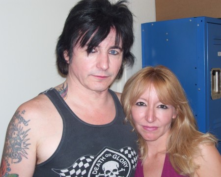 With Phil lewis of L.A. Guns backstage