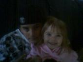 my son & granddaughter