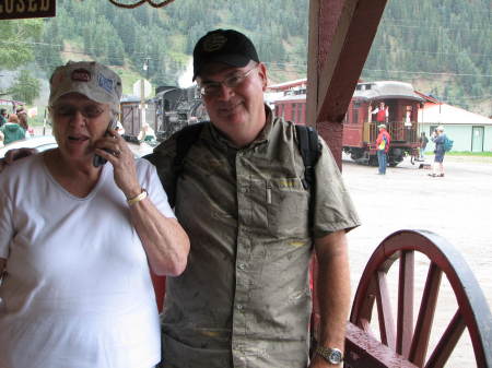 Randy and his mom in Silverton, Co