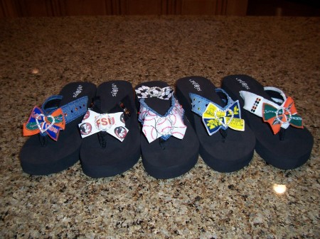 College Flip Flops $50.00