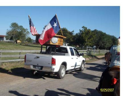 Sound truck for the salt gass ride