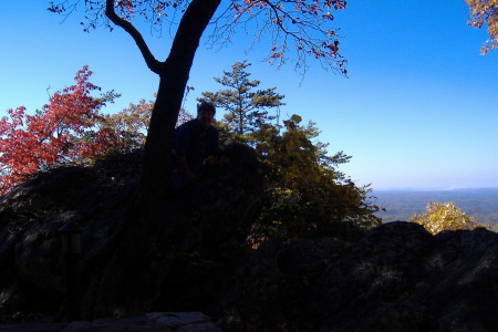 Judy on a rock!