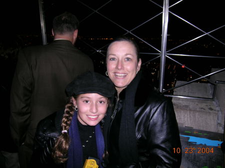 Wife and daughter observation deck.