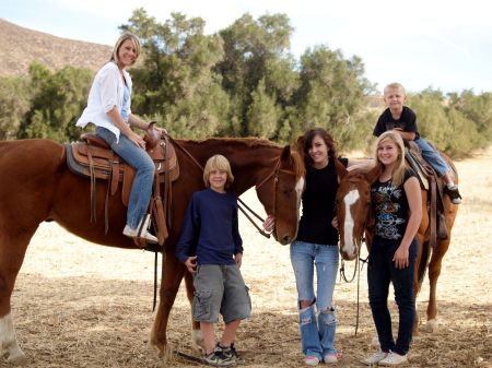 All my kids and our horses