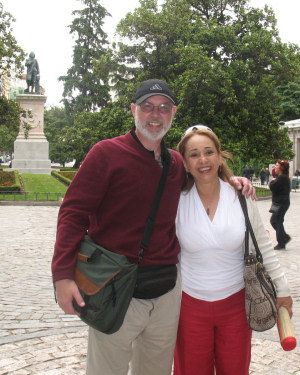 My wife, Teresa, and me in Madrid