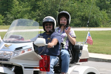 My Wife & I on our Goldwing