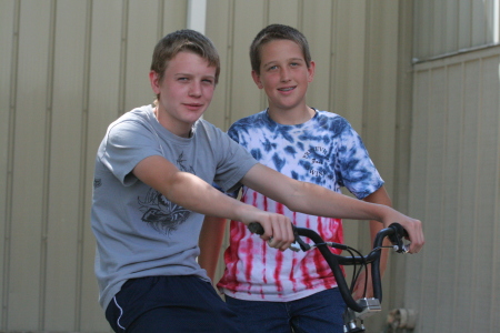 Zach (15) & Zane (12) at Fair..poser's