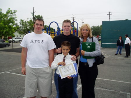 Nick's grade school graduation(the little guy)