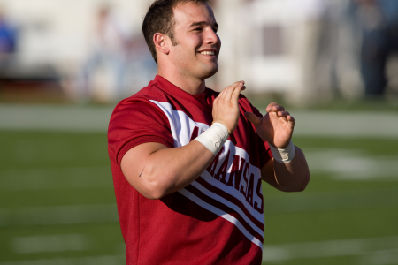 my son cheerleader for university of arkansas