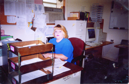 my short hair and me at the office