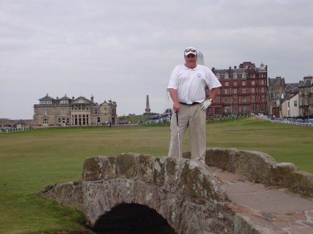 David on Swilcan Bridge