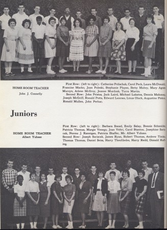 Class of 1962 in their Junior Year