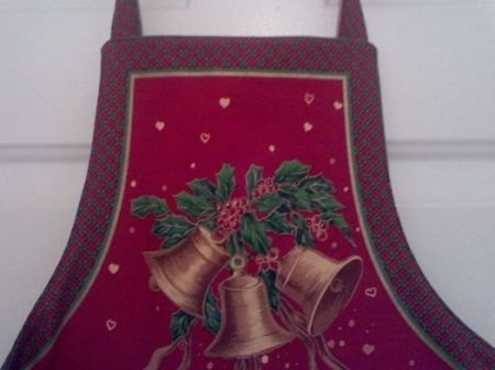 Top Front of Christmas Apron