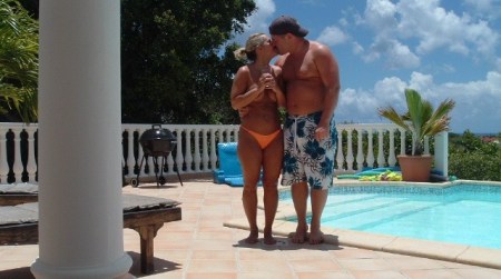 my husband Bryan and I in St. Martin