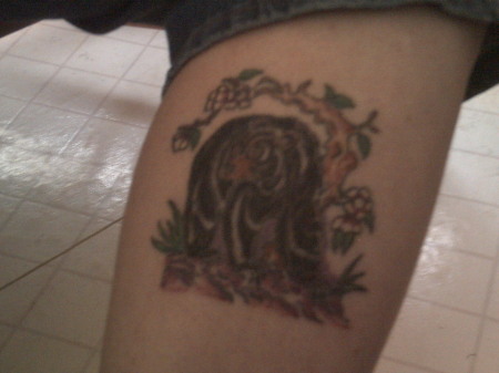 my 1st black bear tattoo