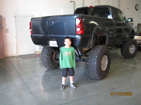 andrew my 7 year old,hangin with dad.