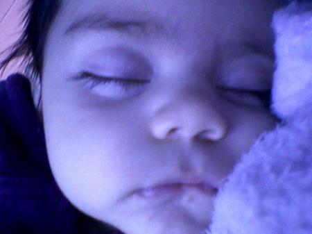 Eedan sleeping on me