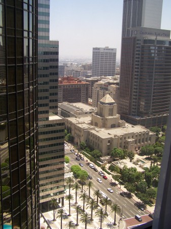 VIEW FROM MY ROOM IN DOWNTOWN LA