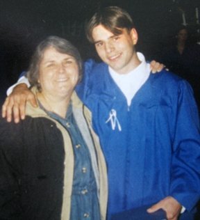 mom and i on my high school grad