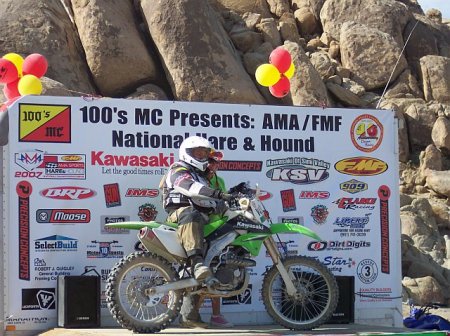 100's MC NATIONAL HARE N HOUND FINISH PODIUM