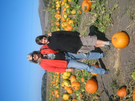 me, my youngest and pumpkins