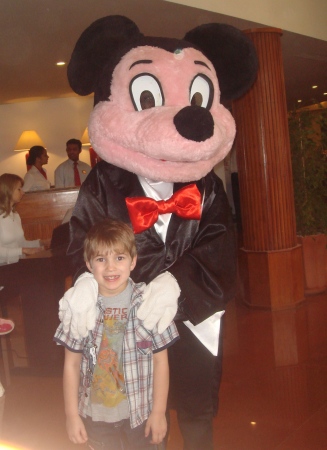 Mickey at the hotel