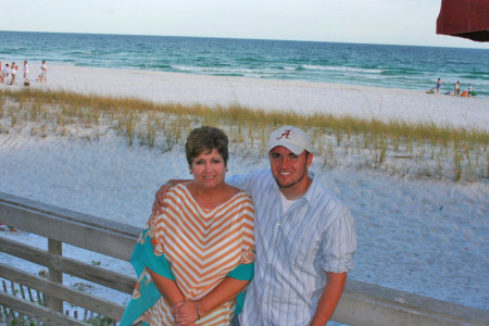 My son and I in Destin, FL July 4th, 2008