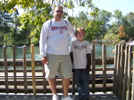 Doug and Kody at the zoo.