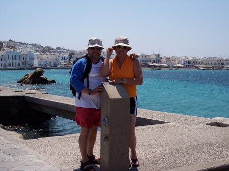 Letty and Abel in Mykonos, Greece