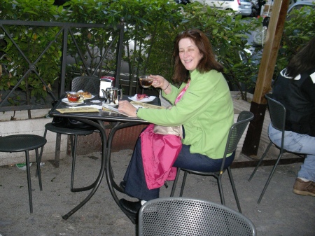 lunch outside of Pompei Italy May 2007