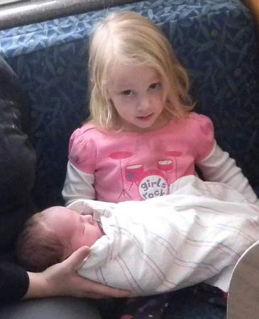 Grace with baby brother Caleb