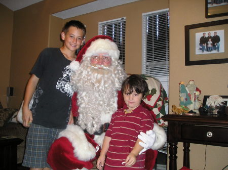 Santa and the boys