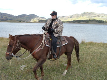 Wife Cindy at Steamboat Lake