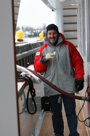 Fueling the yacht in New York