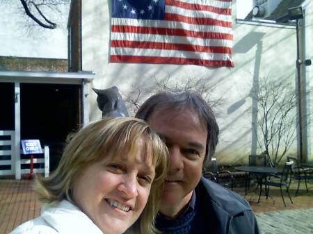 me and Gary at Betsy Ross' house in Philly